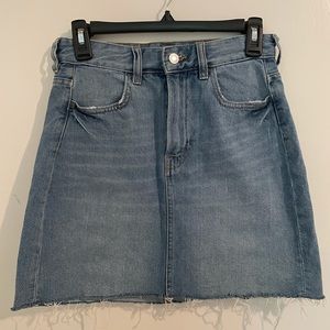 H&M High Rise Denim Skirt